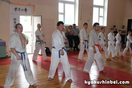 Фотоотчёт учебных сборов по киокушин кан карате-до. 2 июня 2013 года