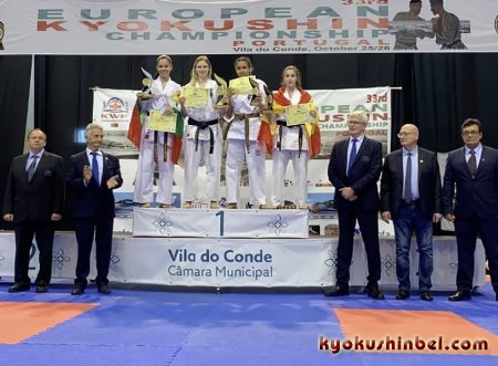Екатерина Юшкевич заняла первое место на 33 чемпионате Европы по Киокушин карате (KWF)
